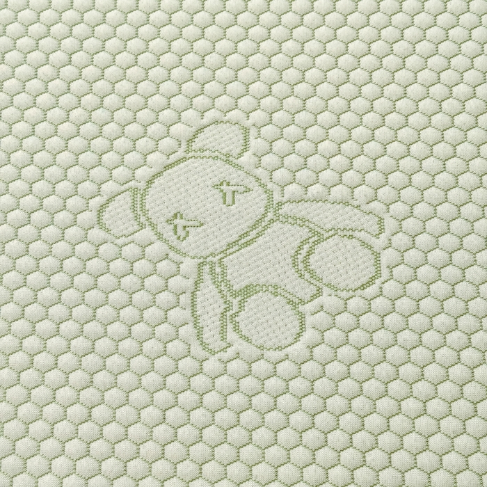 91家纺网 家纺一手货源 找家纺 999家纺   2025新款凉感提花冰豆豆凉席三件套 冰块熊-绿（床盖款）