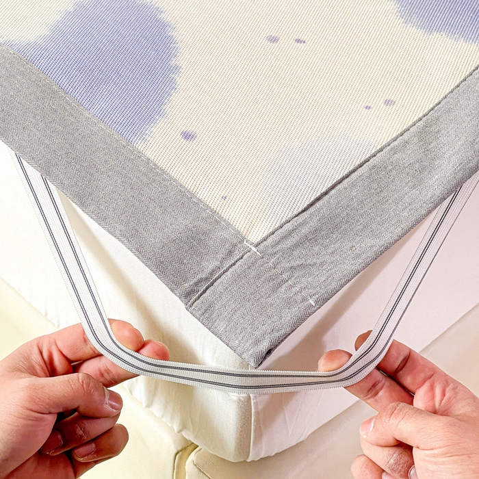 91家纺网 家纺一手货源 找家纺 金盛纺 2025新款A类数码印花冰丝席-床席款 心心相印