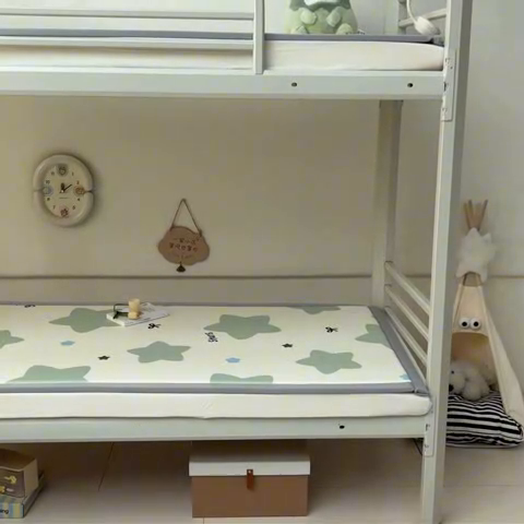 91家纺网 家纺一手货源 找家纺 （总）川悦生活 2025新款数码印花冰豆豆凉席床垫-学生床