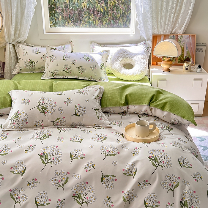 91家纺网 家纺一手货源 找家纺 曼璐家纺 2025新款芦荟棉单品被套