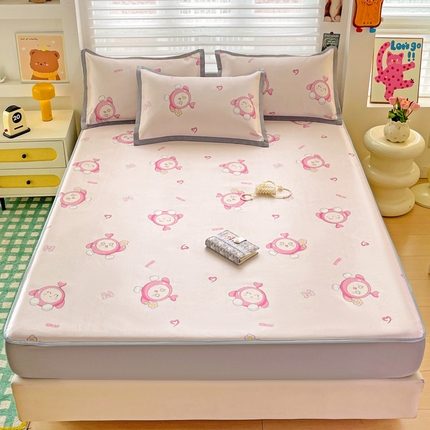 91家纺网 家纺一手货源 找家纺 （总）金盛纺 2025新款A类数码印花冰丝席-床笠款