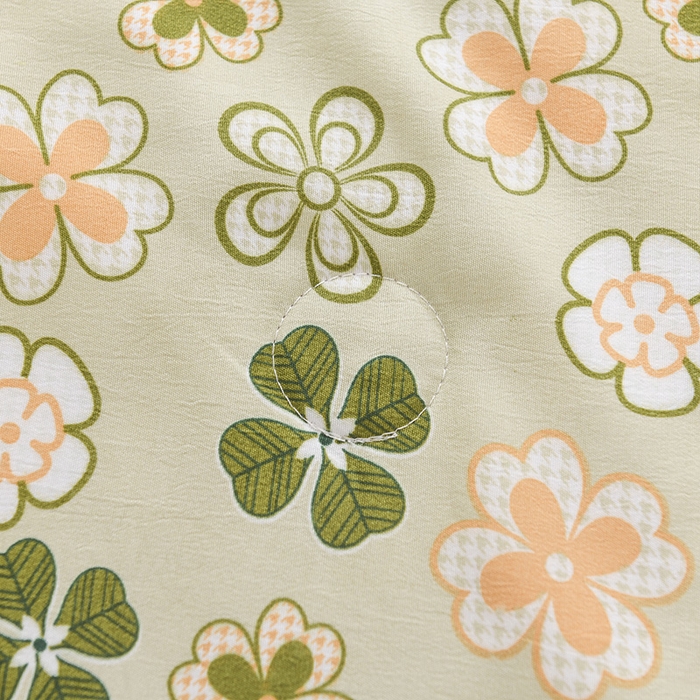 91家纺网 家纺一手货源 找家纺 红日子纺织品 2025新款棉麻夏被四件套 格桑