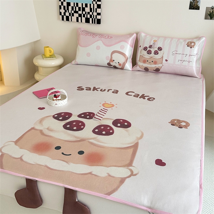 91家纺网 家纺一手货源 找家纺 美乐迪家纺 2025新款异形冰藤席 小蛋糕