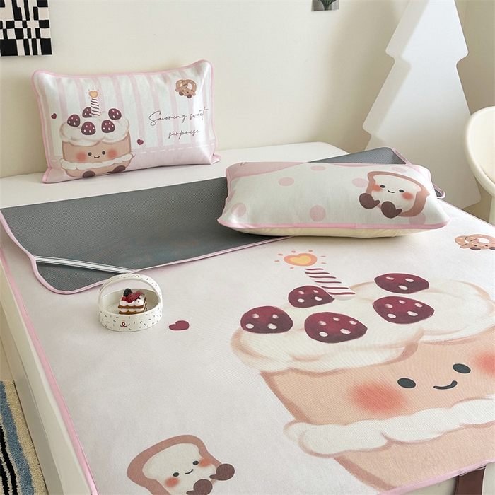 91家纺网 家纺一手货源 找家纺 美乐迪家纺 2025新款异形冰藤席 小蛋糕