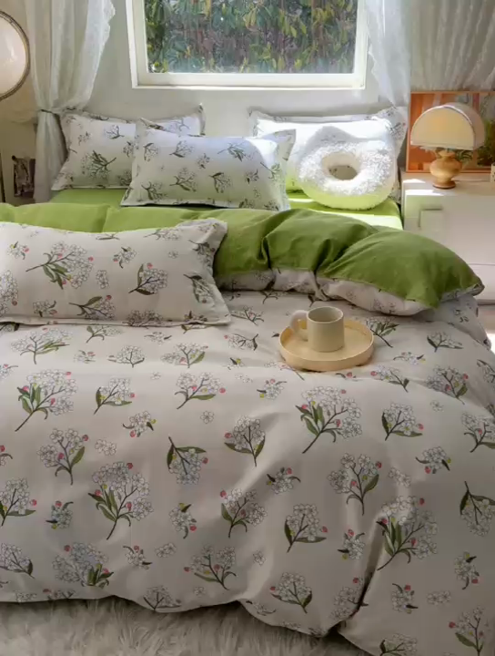 91家纺网 家纺一手货源 找家纺 曼璐家纺 2025新款芦荟棉单品被套