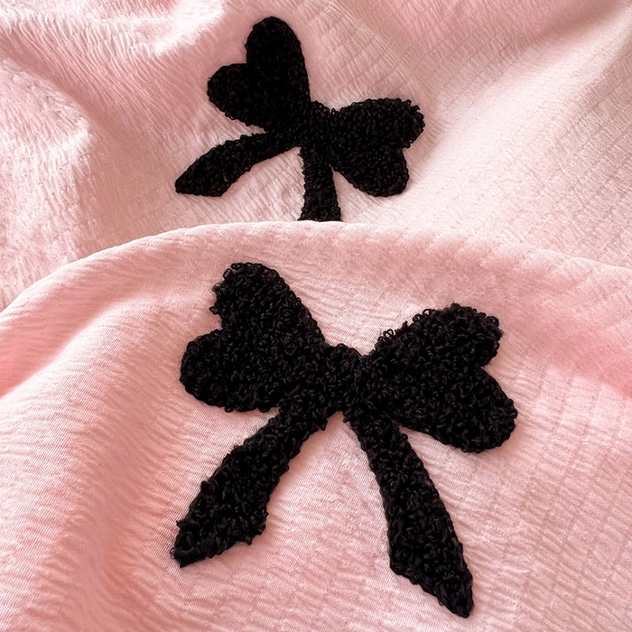 91家纺网 家纺一手货源 找家纺 梦之岛 2025新款韩版小泡泡水洗棉毛巾绣四件套-蝶梦 蝶梦蝴蝶结-玉