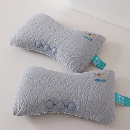91家纺网 家纺一手货源 找家纺 织布人2025新款荞麦枕凉感草本磁能颈椎枕颈椎不适专用理疗缓解颈椎枕头 草本磁能枕单边款-灰色【茶香枕】 35*55±3cm 