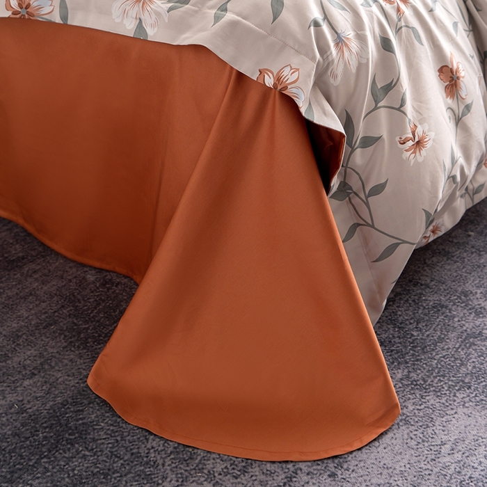 91家纺网 家纺一手货源 找家纺 皇寝世家家居 2025新款60S新疆长绒棉数码印花全棉床上四件套纯棉床品套件 蔓丽