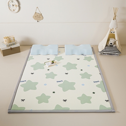 91家纺网 家纺一手货源 找家纺 （总）川悦生活 2025新款数码印花冰豆豆凉席床垫-学生床-系列二