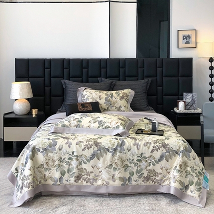 若未家居 LOVEWE HOUSE 2025新款兰精天丝印花夏被及夏被四件套 绿野仙踪（床单款+床盖款）