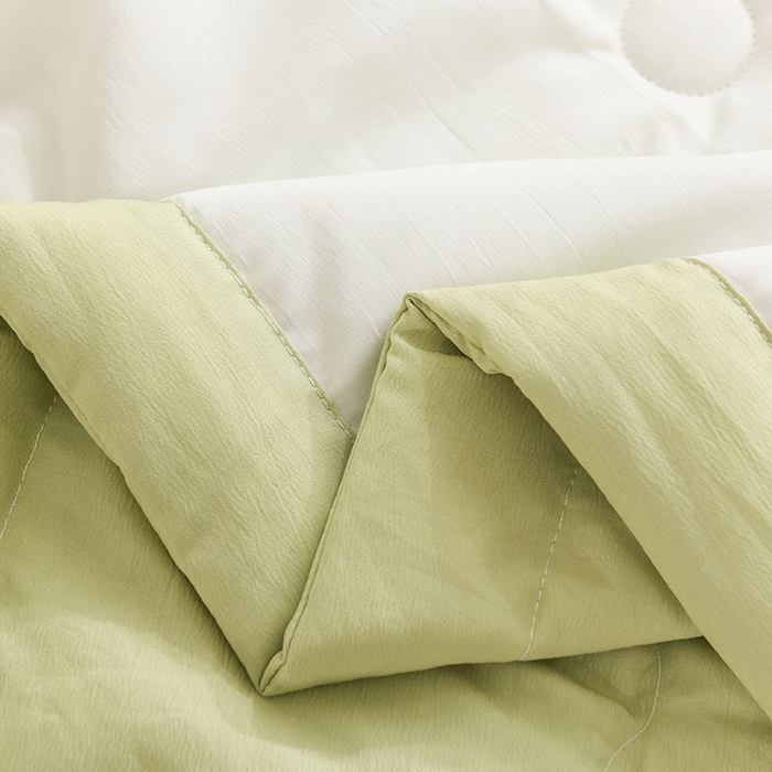 91家纺网 家纺一手货源 找家纺 红日子纺织品 2025新款棉麻夏被四件套 郁金香