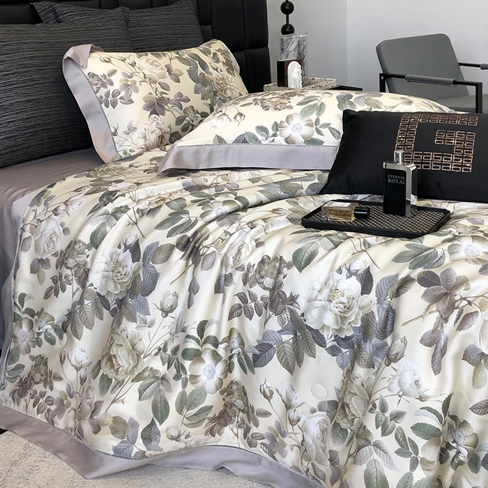 91家纺网 家纺一手货源 找家纺 若未家居 LOVEWE HOUSE 2025新款兰精天丝印花夏被及夏被四件套 绿野仙踪（床单款+床盖款）