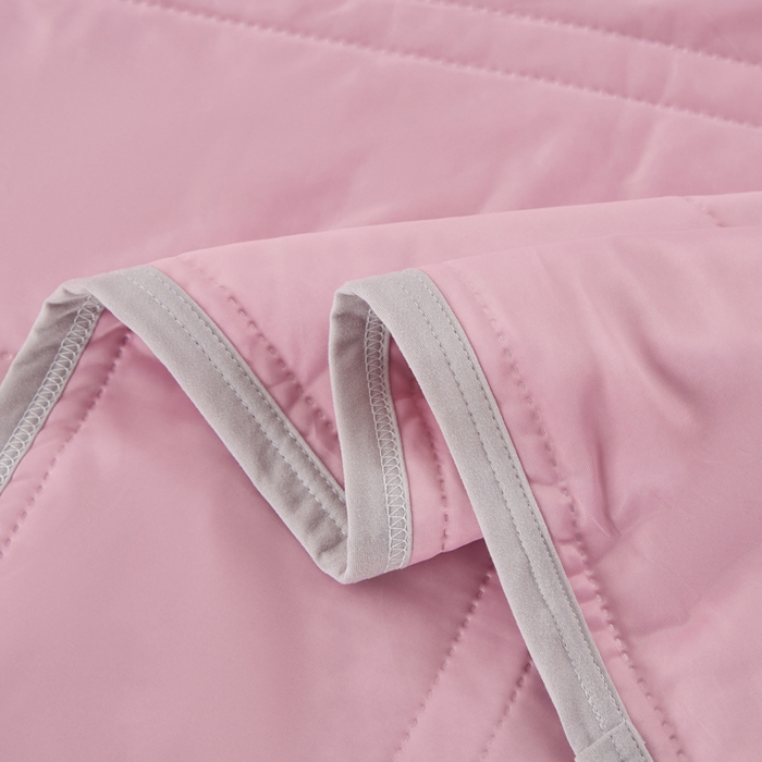 91家纺网 家纺一手货源 找家纺 丝薇雅 2025新款凉感丝夏被冰淇淋夏凉被 条纹粉色