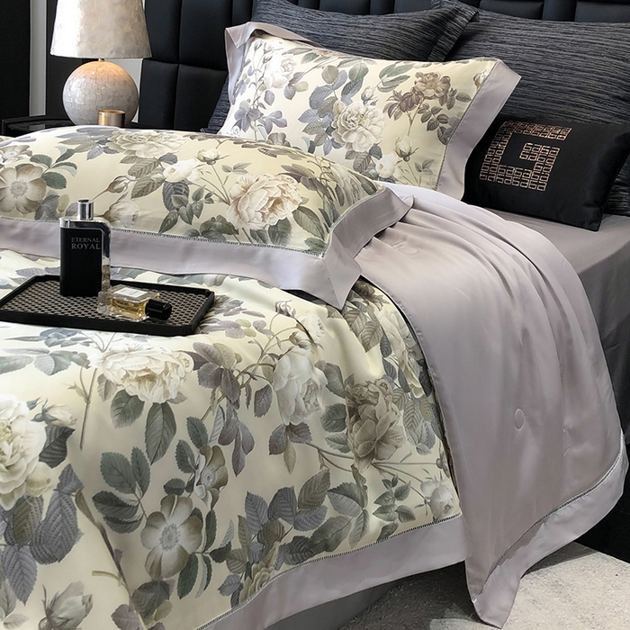 91家纺网 家纺一手货源 找家纺 若未家居 LOVEWE HOUSE 2025新款兰精天丝印花夏被及夏被四件套 绿野仙踪（床单款+床盖款）