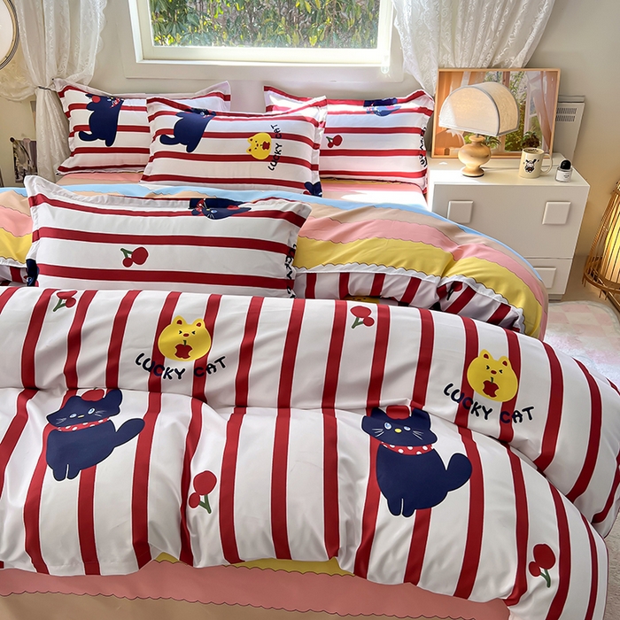 91家纺网 家纺一手货源 找家纺 曼璐家纺 2025新款芦荟棉单品被套