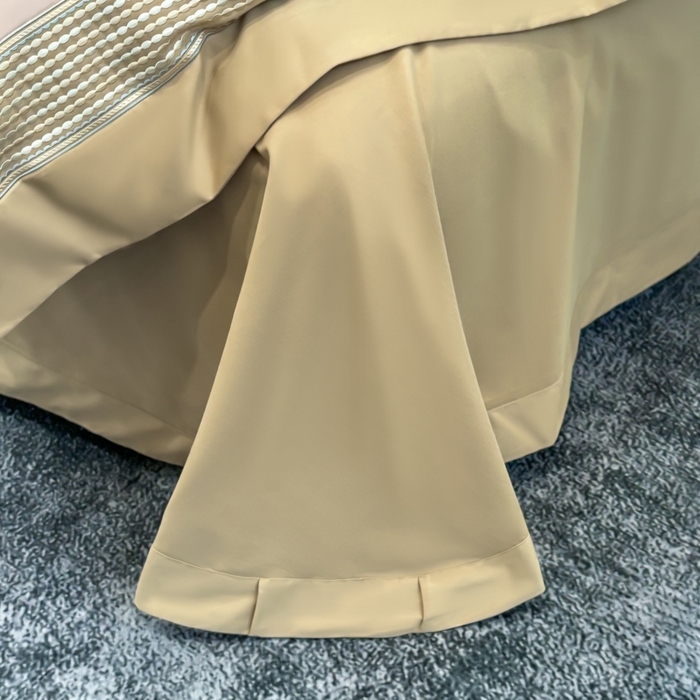 91家纺网 家纺一手货源 找家纺 皇寝世家家居 2025新款100支长绒棉磨毛四件套纯棉全棉冬保暖床单加厚床上被套-欧文系列 粉金