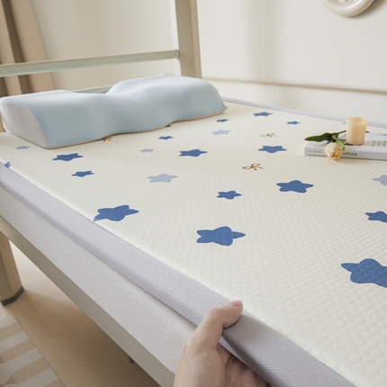 川悦生活 2025新款数码印花冰豆豆凉席床垫-学生床 夜空小星星