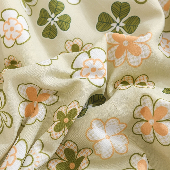 91家纺网 家纺一手货源 找家纺 红日子纺织品 2025新款棉麻夏被四件套 格桑