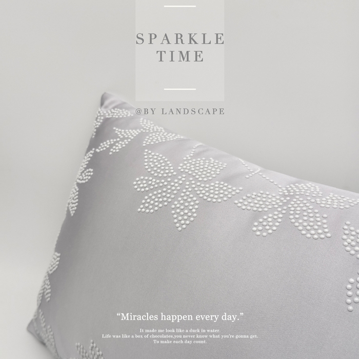 91家纺网 家纺一手货源 找家纺 新款禅丝高精密珍珠钻抱枕枕头枕芯-涟漪 涟漪-灰