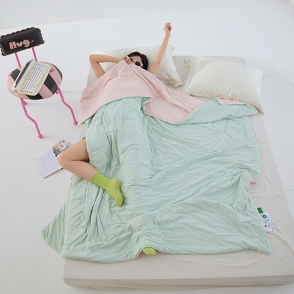 91家纺网 家纺一手货源 找家纺 （总）2025春夏新款A类母婴级西瓜啵啵凉感被锦氨夏凉被空调被