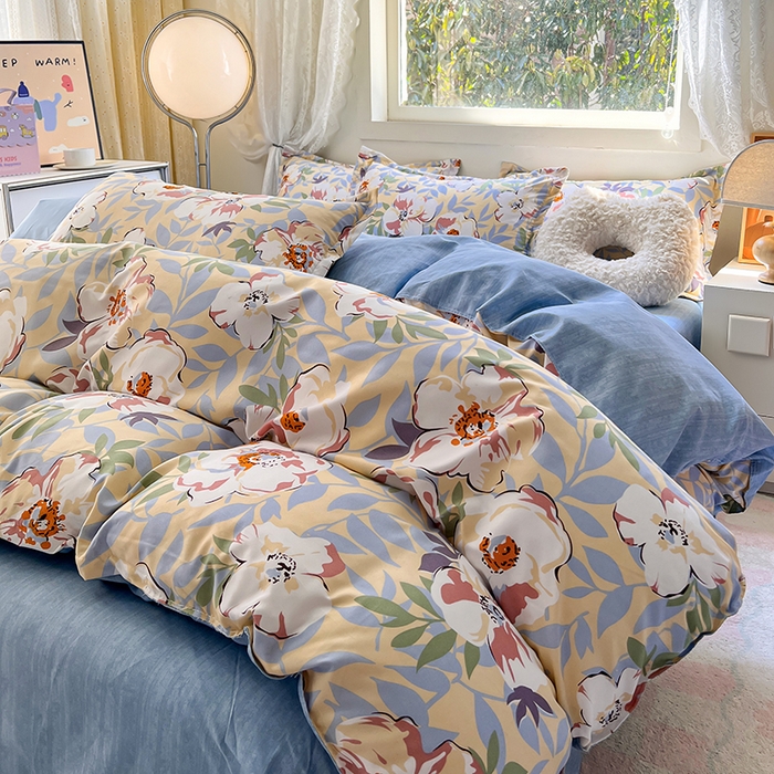 91家纺网 家纺一手货源 找家纺 曼璐家纺 2025新款芦荟棉单品被套