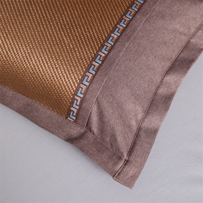 91家纺网 家纺一手货源 找家纺 织布人2025新款荞麦枕夏季凉感冰藤枕头竹面硬枕茶叶茉莉花夏凉枕头 夏凉直角冰藤-咖色【38*58茶香枕】