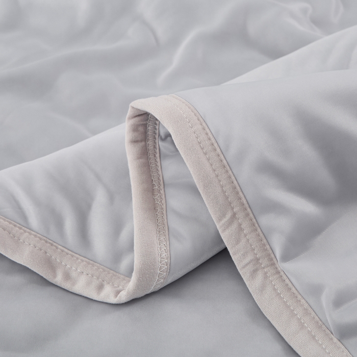 91家纺网 家纺一手货源 找家纺 丝薇雅 2025新款凉感丝夏被冰淇淋夏凉被 圆圈灰色