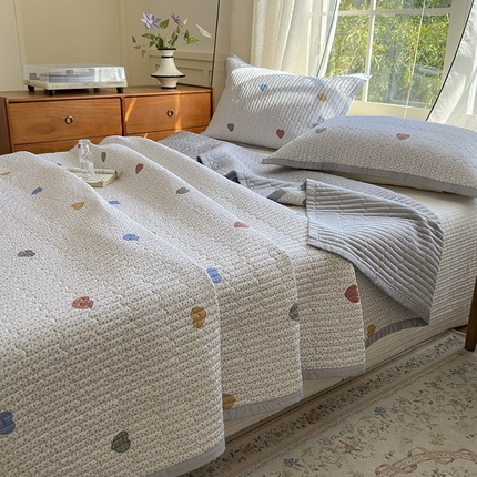 91家纺网 家纺一手货源 找家纺 （总）美优兰 2025春夏新款双面天丝高温砂洗床盖