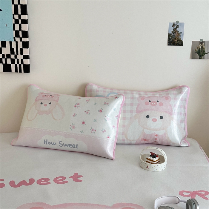 91家纺网 家纺一手货源 找家纺 美乐迪家纺 2025新款异形冰藤席 大耳兔