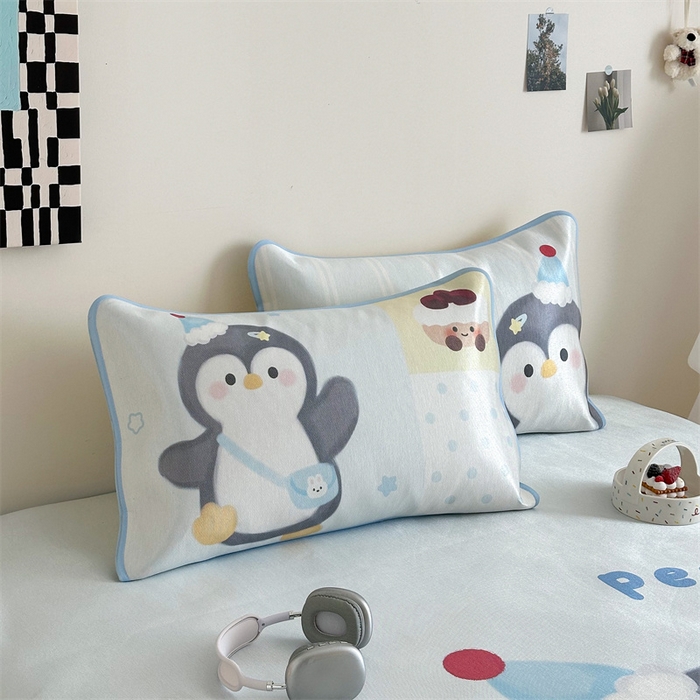 91家纺网 家纺一手货源 找家纺 美乐迪家纺 2025新款异形冰藤席 企鹅