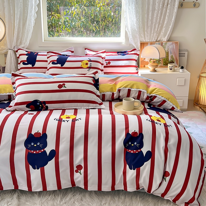 91家纺网 家纺一手货源 找家纺 曼璐家纺 2025新款芦荟棉单品被套