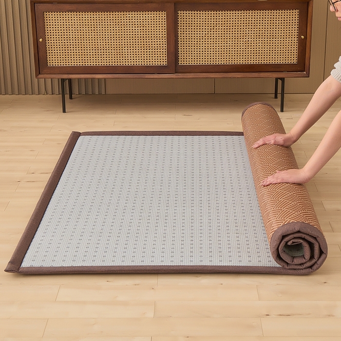 91家纺网 家纺一手货源 找家纺 （总）绒艺席业 2025新款PE藤席地垫