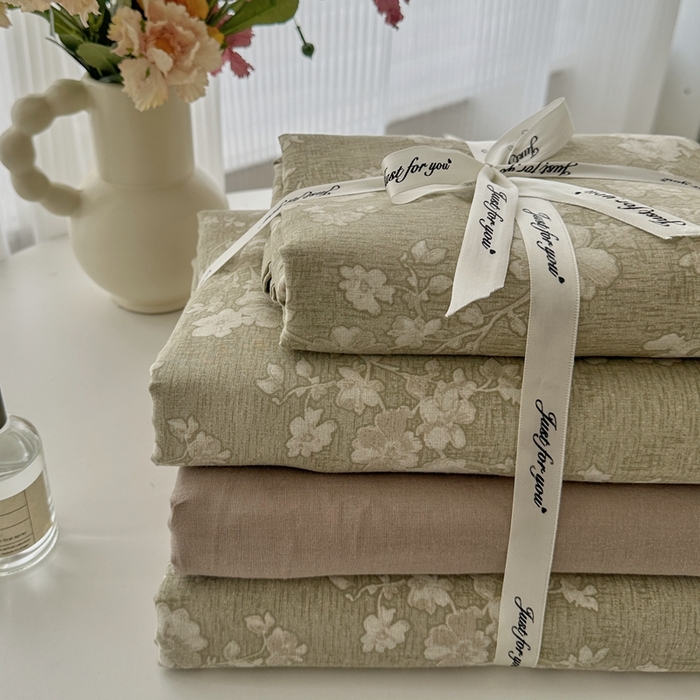 91家纺网 家纺一手货源 找家纺 优品阁  2025新款A类全棉有氧双层纱四件套 古北花园