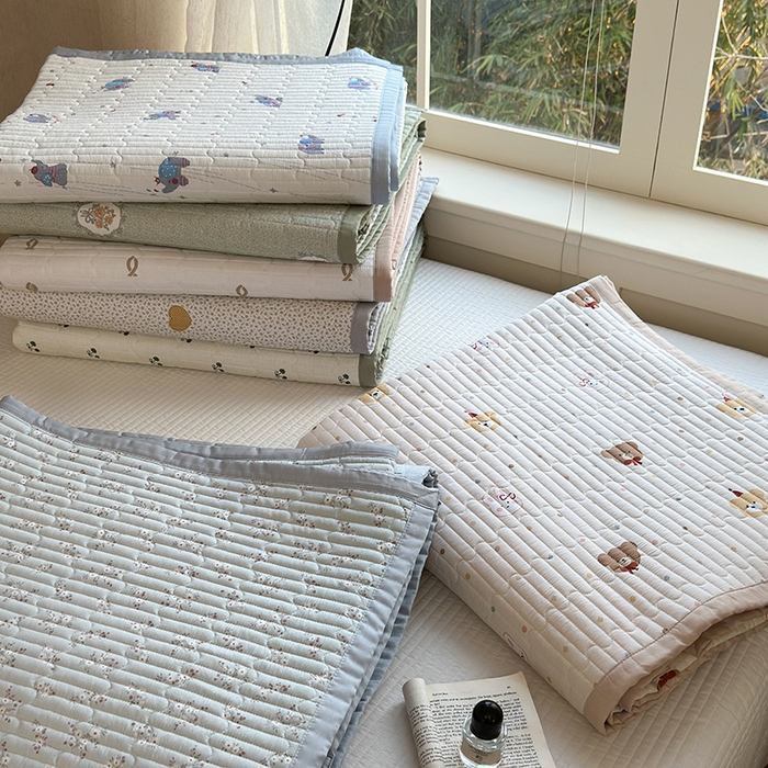 91家纺网 家纺一手货源 找家纺 美优兰 2025春夏新款双面天丝高温砂洗床盖 组合图仅供展示