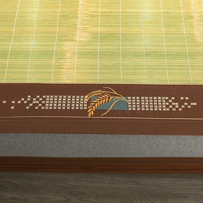 91家纺网 家纺一手货源 找家纺 鸣创 2025新款碳光竹席艾草驱蚊凉席草席藤席 清凉一夏