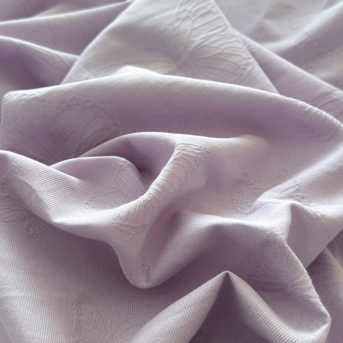 91家纺网 家纺一手货源 找家纺 若未家居 LOVEWE HOUSE 2025新款50S色织空气层水洗大提花全棉四件套 梦蝶-有氧紫