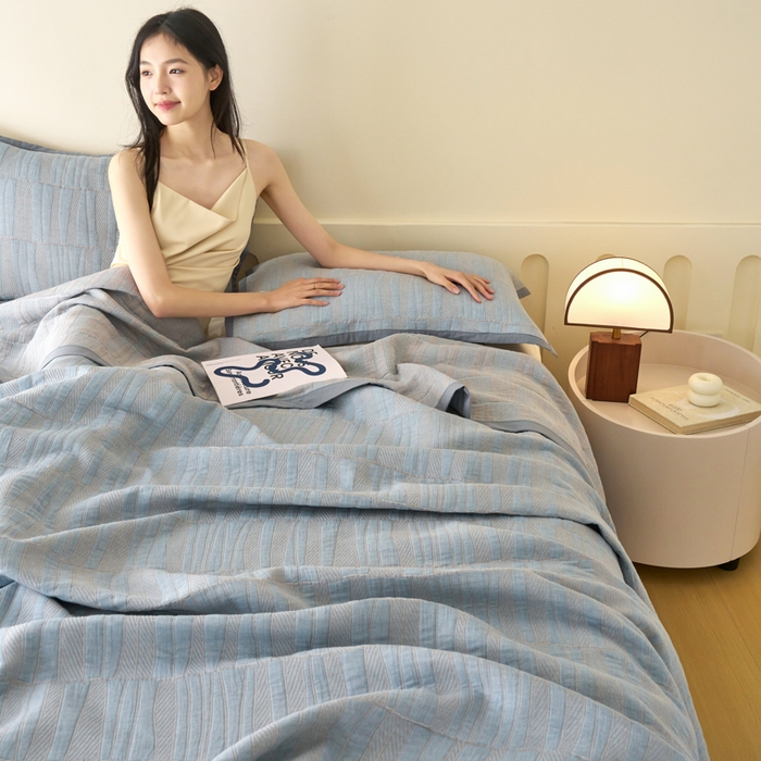 91家纺网 家纺一手货源 找家纺 （总）棠薇家纺  2025新款北欧风盖毯毛巾被