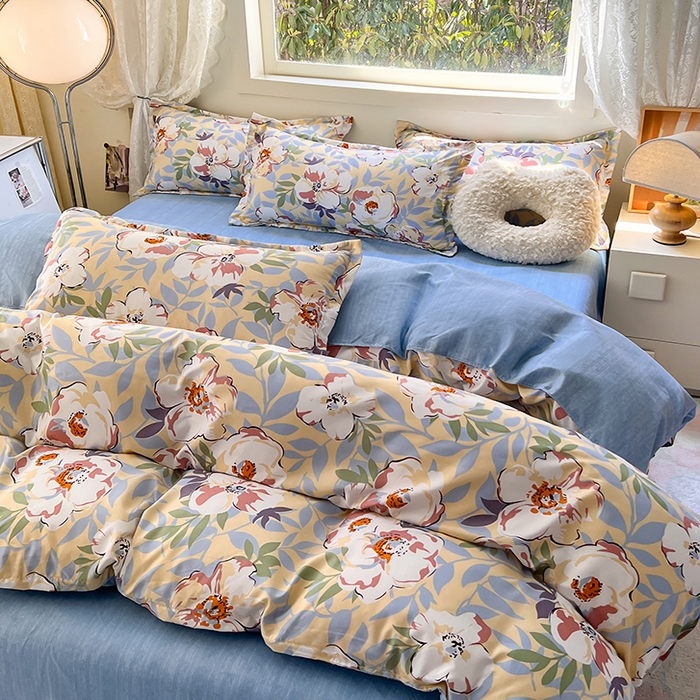 91家纺网 家纺一手货源 找家纺 曼璐家纺 2025新款芦荟棉单品被套