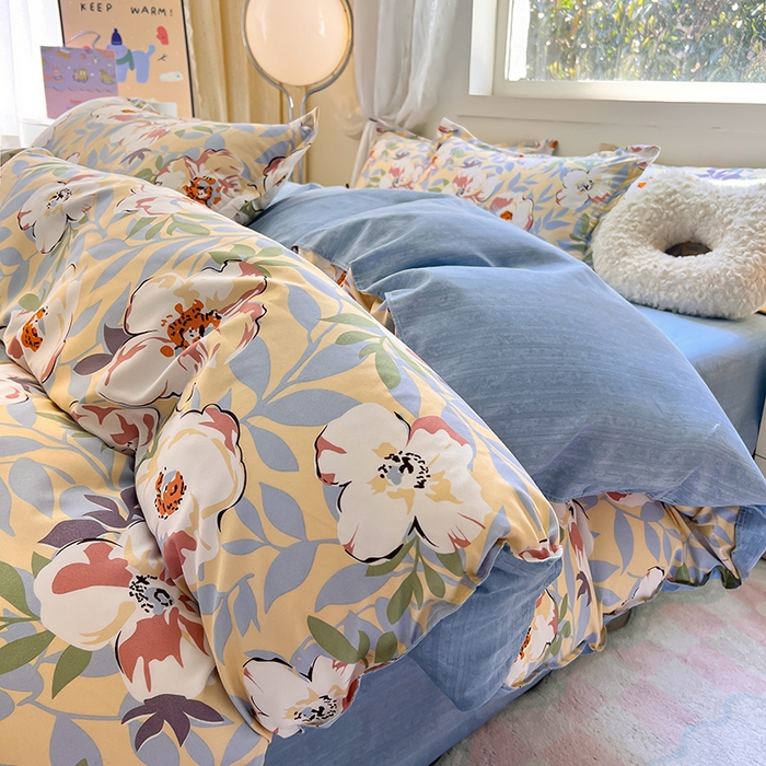 91家纺网 家纺一手货源 找家纺 曼璐家纺 2025新款芦荟棉单品被套