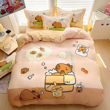 2025新款原创设计卡皮巴拉全棉四件套-有作品登记证书 向往的生活