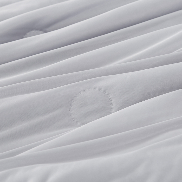 91家纺网 家纺一手货源 找家纺 丝薇雅 2025新款凉感丝夏被冰淇淋夏凉被 黑边-圆圈灰色