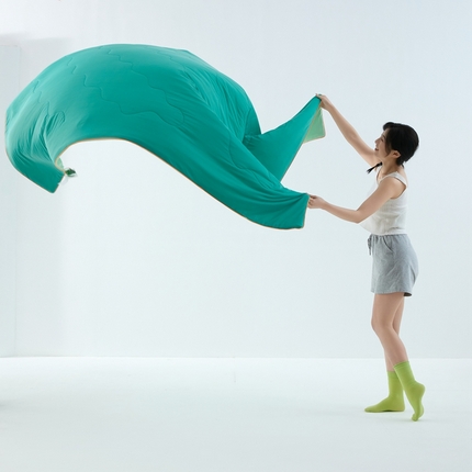 2025春夏新款A类母婴级西瓜啵啵凉感被锦氨夏凉被空调被 西瓜绿+青柠绿