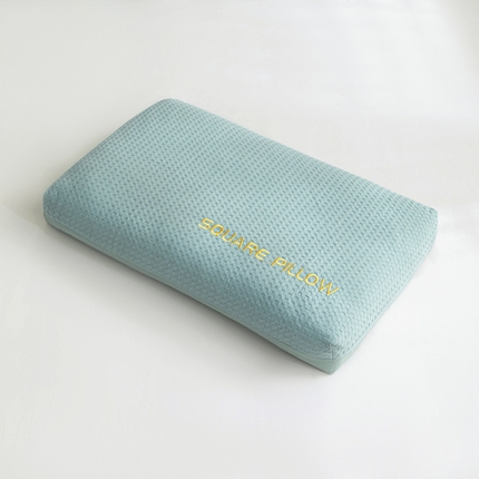 91家纺网 家纺一手货源 找家纺 麦肯锡2025新款华夫格纯荞麦枕 蓝色30*50高度：8-9公分