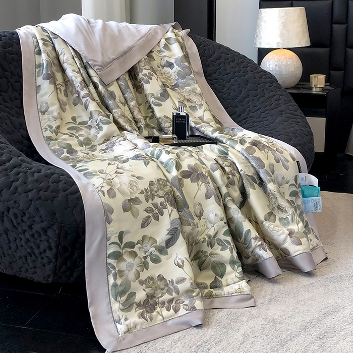 91家纺网 家纺一手货源 找家纺 若未家居 LOVEWE HOUSE 2025新款兰精天丝印花夏被及夏被四件套 绿野仙踪（床单款+床盖款）