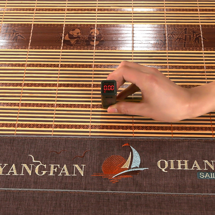 91家纺网 家纺一手货源 找家纺 森璐家纺 2025新款茶香养生竹席藤席草席冰丝席凉席子 富贵抱竹-反面冰藤