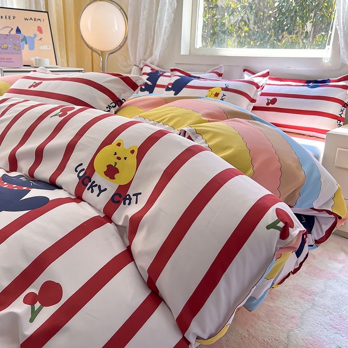 91家纺网 家纺一手货源 找家纺 曼璐家纺 2025新款芦荟棉单品被套