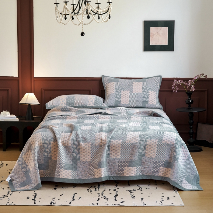 91家纺网 家纺一手货源 找家纺 棠薇家纺  2025新款北欧风盖毯毛巾被 欧式风尚