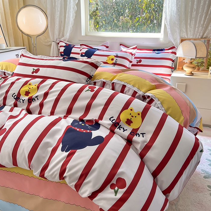 91家纺网 家纺一手货源 找家纺 曼璐家纺 2025新款芦荟棉单品被套