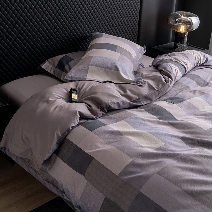 91家纺网 家纺一手货源 找家纺 皇寝世家家居 2025新款60S新疆长绒棉数码印花全棉床上四件套纯棉床品套件 波利