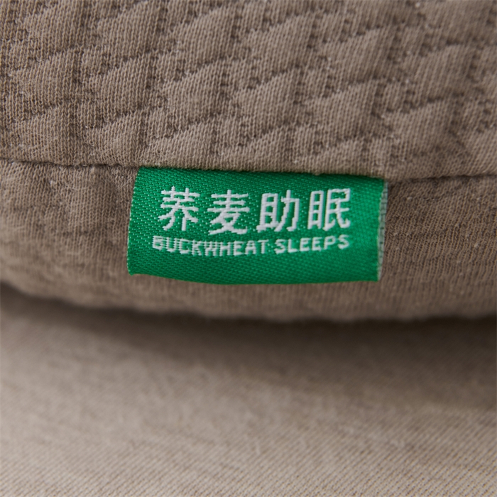 91家纺网 家纺一手货源 找家纺 芯洲 2025新款针织棉荞麦颈椎牵引枕枕头枕芯 针织圆形颈椎枕-咖42*12cm/只（苦荞麦）